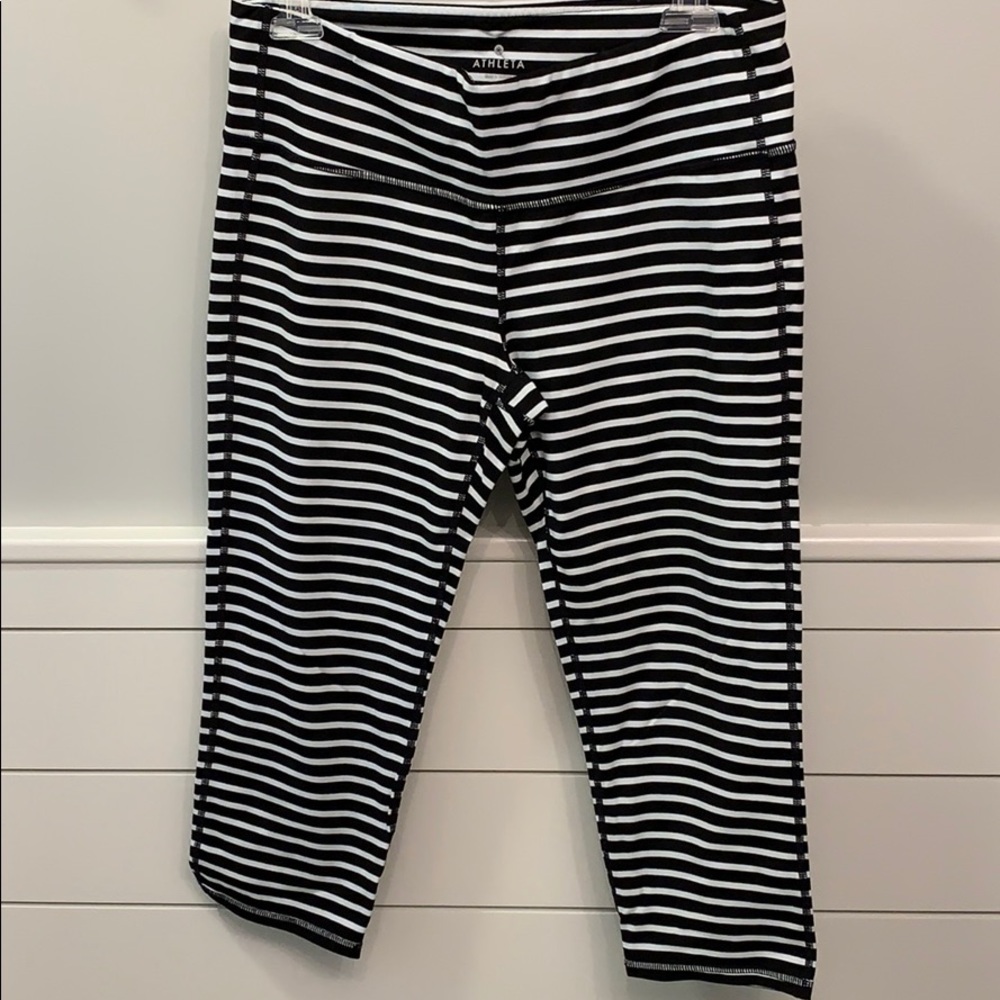 Athleta Striped Yoga Pants